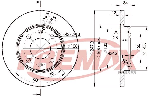 Brake Disc PSA - 4246.R9