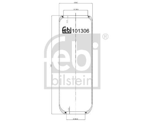 Bellow, air suspension Volvo Lkw 1082130