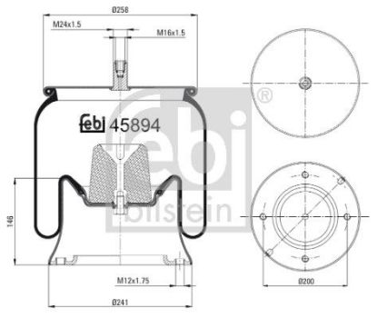 Bellow, air suspension Mercedes-Benz LKW 942 320 59 21