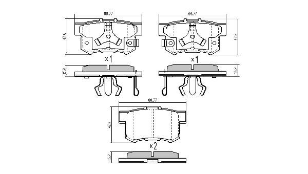 Brake Pad Set, disc brake