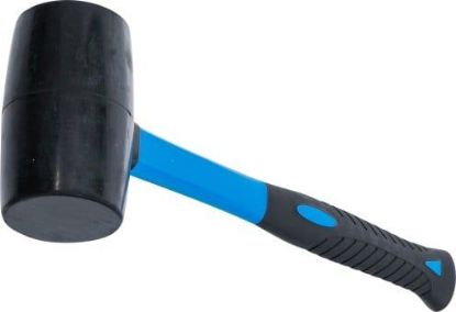 Rubber Hammer Rubber Panel Mallet with Fibreglass Shaft, 750 g