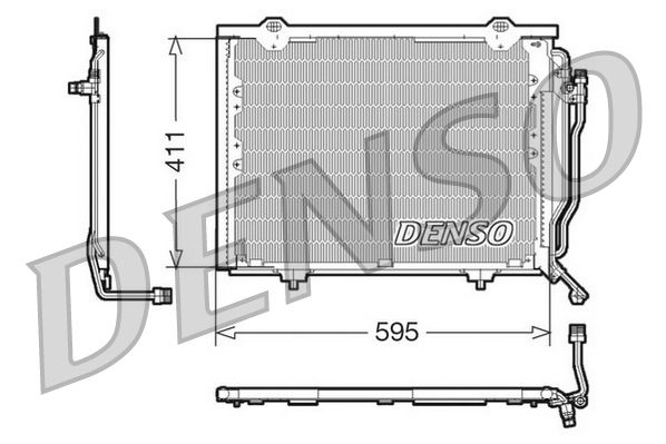 Condenser, air conditioning MERCEDES W202 C Class