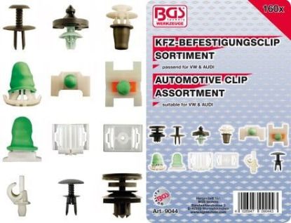 Retaining Clip Set, body 160-piece Automotive Clip Assortment for Audi & VW