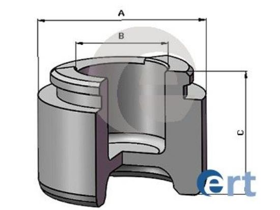 Piston, brake caliper