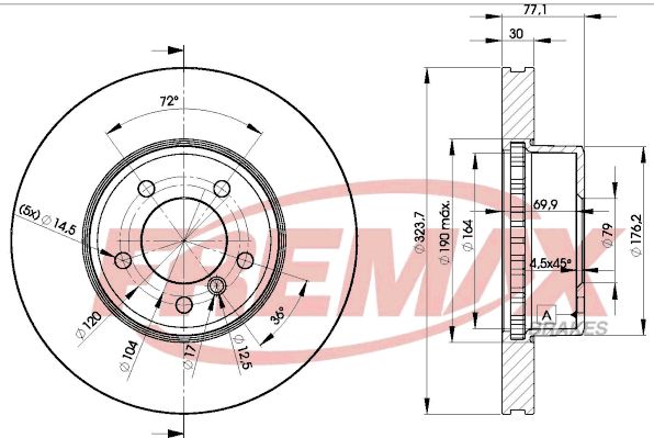 Brake Disc BMW 5 (E60), 5 Touring (E61)
