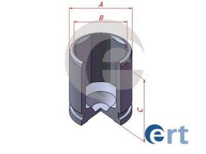 Piston, brake caliper