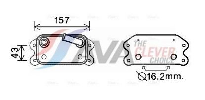 Oil Cooler, engine oil VOLVO S40 II (MS), V50 (MW)