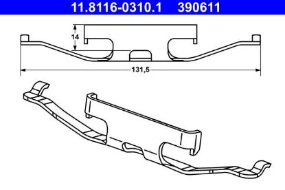 Spring, brake caliper