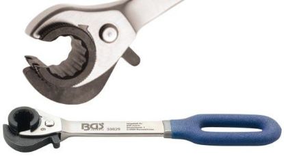 Ratchet Ring Spanner Ratchet Wrench, open, 9 mm