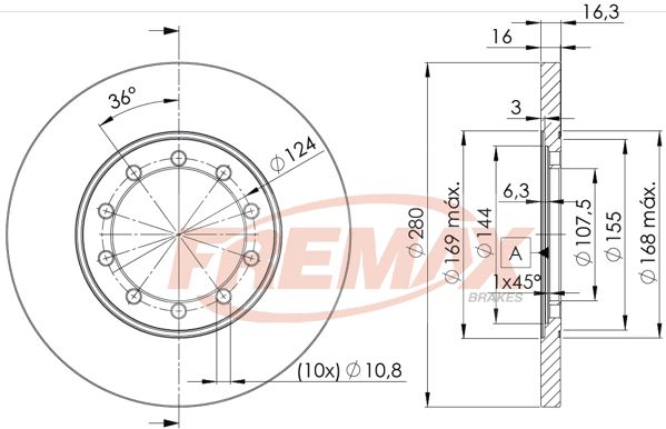 Brake Disc Transit 06-