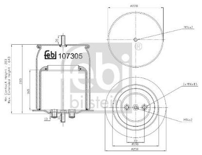 Bellow, air suspension Iveco 5 0005 5350