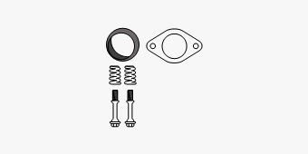 Mounting Kit, catalytic converter Nissan Micra Autom.