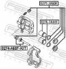 Piston, brake caliper NISSAN 41121-ZC60A