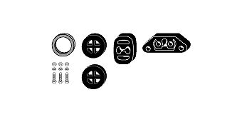 Mounting Kit, exhaust system Alfa 145 1.6