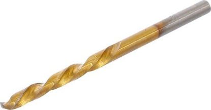 Twist Drill Bit Counter-Clockwise HSS Drill 4.0 mm, Titanium-Nitri