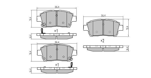 Brake Pad Set, disc brake