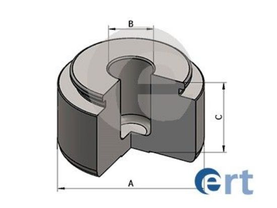 Piston, brake caliper