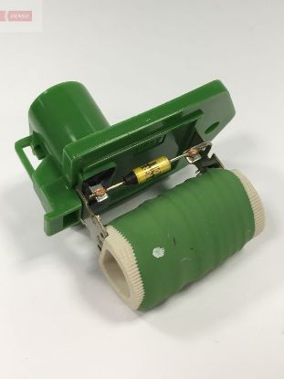 Series resistor, electric motor (radiator fan)