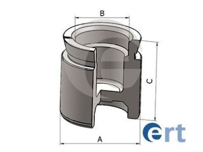 Piston, brake caliper