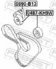 Belt Tensioner, V-ribbed belt SUBARU 23769-AA002