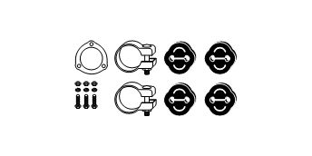 Mounting Kit, exhaust system Audi 80