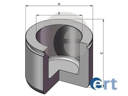 Piston, brake caliper