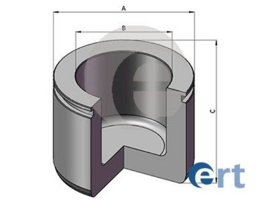 Piston, brake caliper