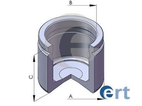 Piston, brake caliper