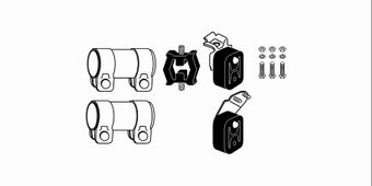 Mounting Kit, exhaust system BMW 520i/523i
