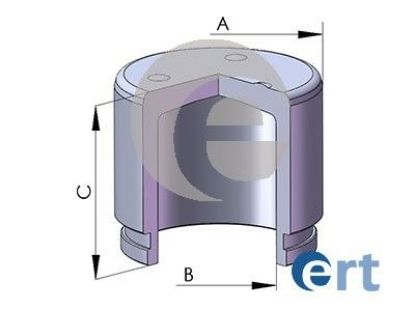 Piston, brake caliper
