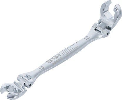 Brake Lines Spanner Brake Pipe Wrench with Joints, 10 & 12 mm