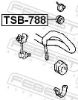 Mounting, axle strut TOYOTA 90385-12015