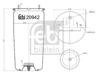 Bellow, air suspension Bergische Achsen 05.429.40.05.0