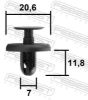 Clip, trim/protective strip TOYOTA 90467-A0037