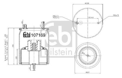 Bellow, air suspension Volvo Lkw 21321520