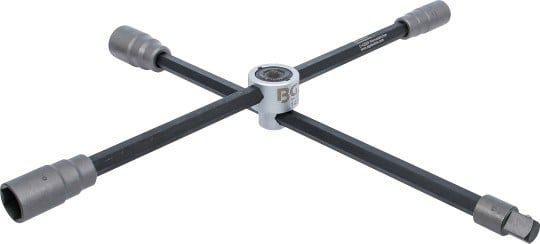 4 Way Wheel Brace Four-Way Wheel Wrench for trucks, foldable, 24x27x