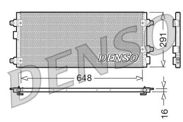 Condenser, air conditioning LANCIA Thesis 2.0 - 2.4i - 2