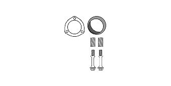 Mounting Kit, catalytic converter Toyota RAV-4 D-4D