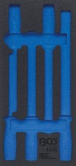 Pull-Out Compartment, drawer (tool trolley) 1/3 Tool Tray (408x189x32 mm), empty, for 5-piece