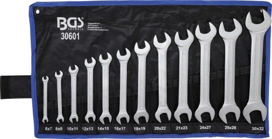 Open-end Spanner Set 12-piece Double Open End Spanner Set, 6 - 32 mm