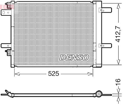 Condenser, air conditioning PEUGEOT 9673629480 / 9677145480 / 9817334080