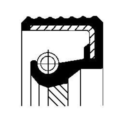 Shaft Seal, crankshaft VW 029105245