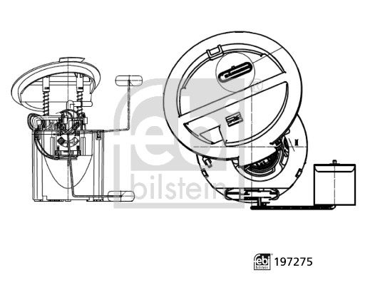 Fuel Feed Unit Mercedes-Benz - 204 470 02 94