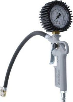 Compressed-air Tyre Pressure Gauge/Inflator Pistol-Grip Air Inflator, calibrated