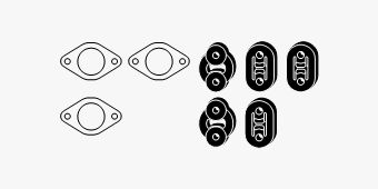 Mounting Kit, exhaust system Kia Cerato