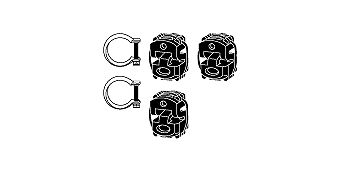 Mounting Kit, exhaust system Citroen Picasso