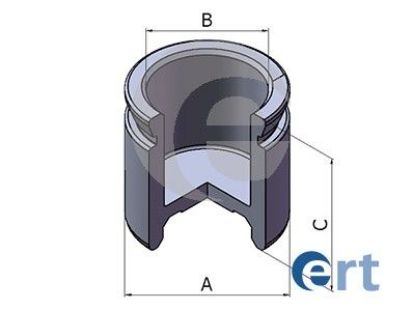 Piston, brake caliper
