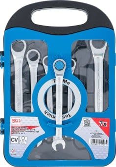 Ratchet Ring Open-ended Spanner Set 7-piece Ratchet Wrench Set, 8-19 mm