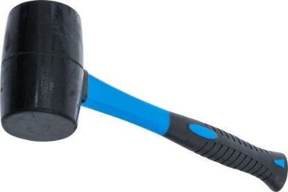 Rubber Hammer Rubber Panel Mallet with Fibreglass Shaft, 500 g