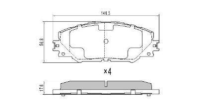 Brake Pad Set, disc brake